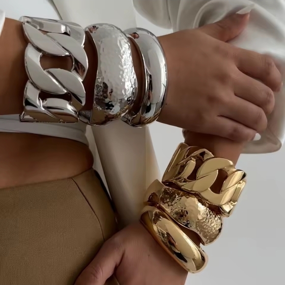 Gold Statement Bracelet - Picture 3 of 3